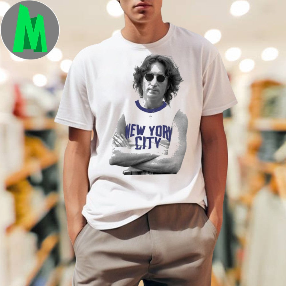 Design SGA Game 2 With John Lennon New York City - Adult & Kids T-Shirts, Sweatshirts & Hoodies apparel design preview 1