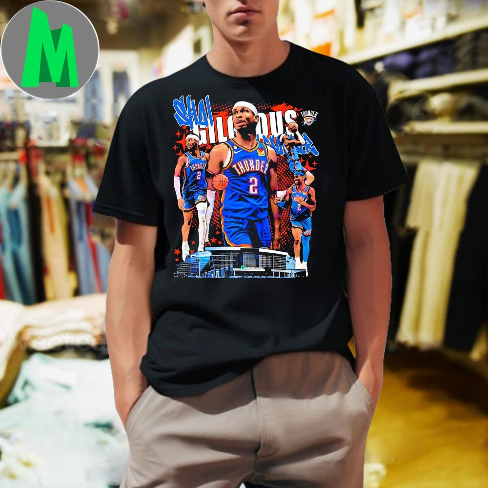 Design Shai Gilgeous Alexander Oklahoma City Thunder - Adult & Kids T-Shirts, Sweatshirts & Hoodies apparel design preview 1