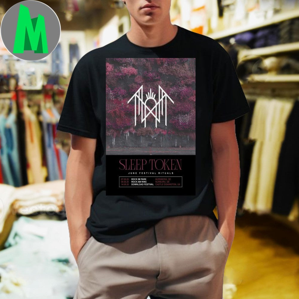 Design Sleep Token June Festival Rituals 2025 Tour - Adult & Kids T-Shirts, Sweatshirts & Hoodies apparel design preview 1