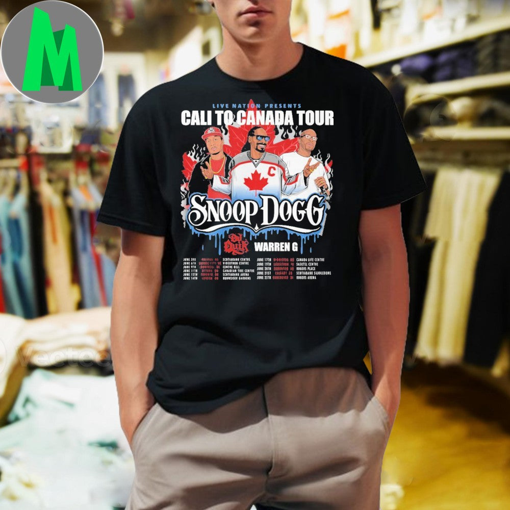 Design Snoop Dogg Dr. Dre Warren G Cali To Canada - Adult & Kids T-Shirts, Sweatshirts & Hoodies apparel design preview 1