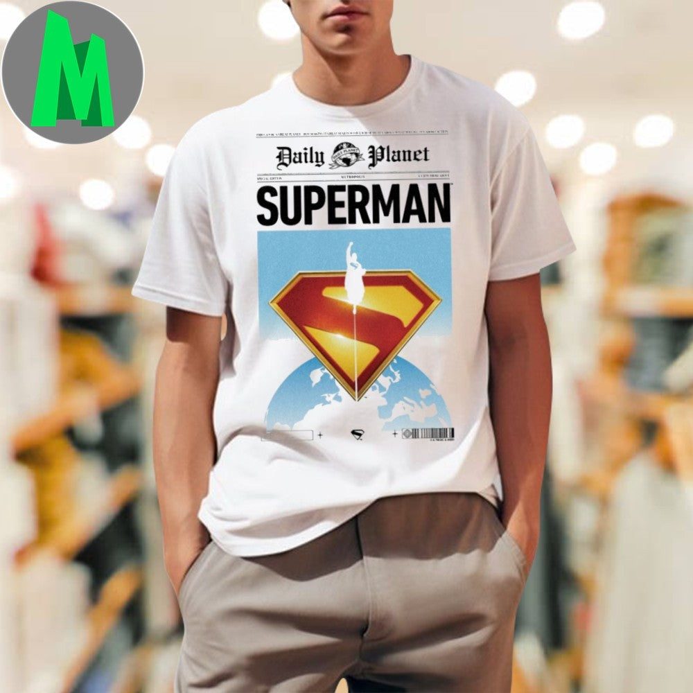 Design Superman (2025) Daily Planet Front Page - Adult & Kids T-Shirts, Sweatshirts & Hoodies apparel design preview 1