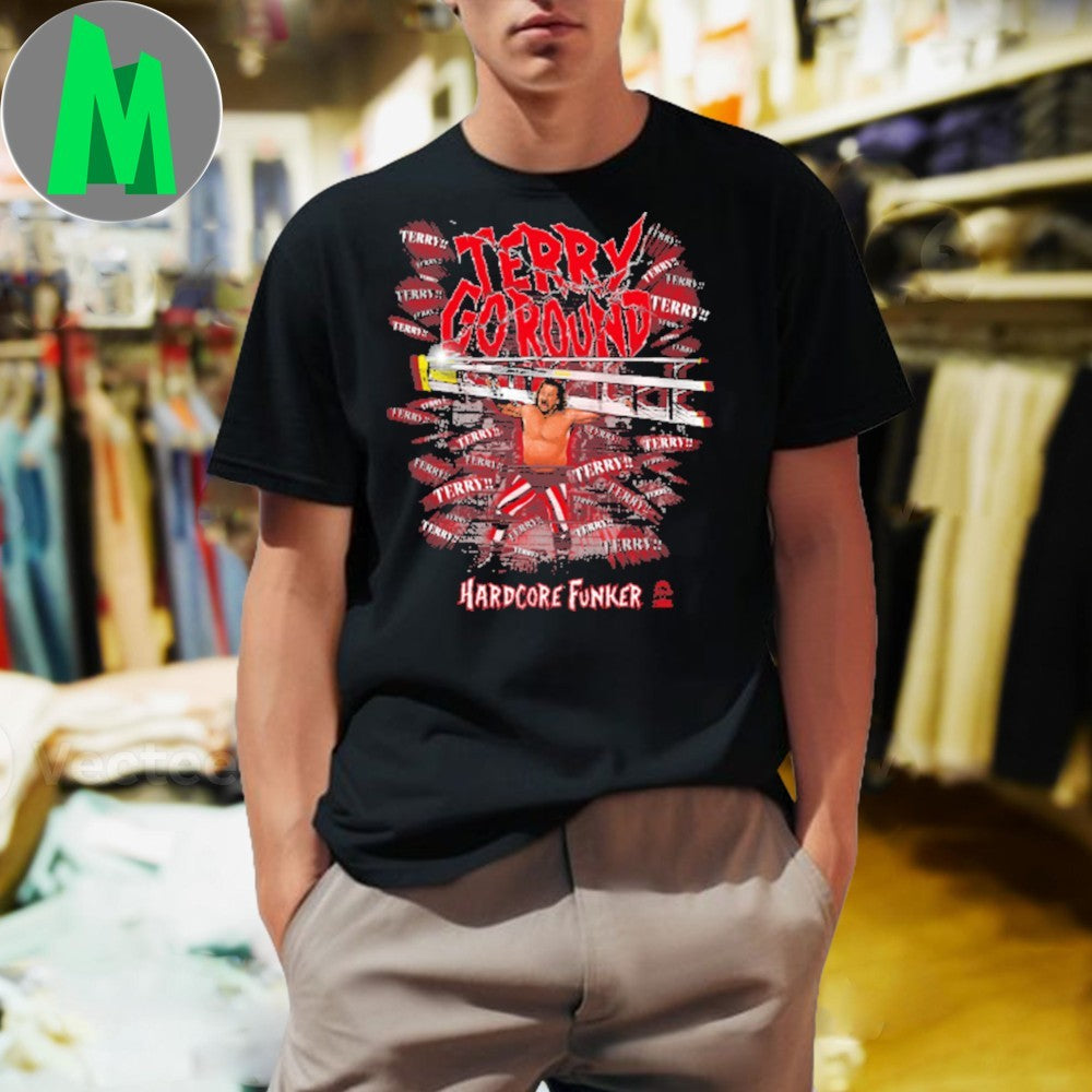 Design Terry Funk Terry-Go-Round Hardcore Funker - Adult & Kids T-Shirts, Sweatshirts & Hoodies apparel design preview 1