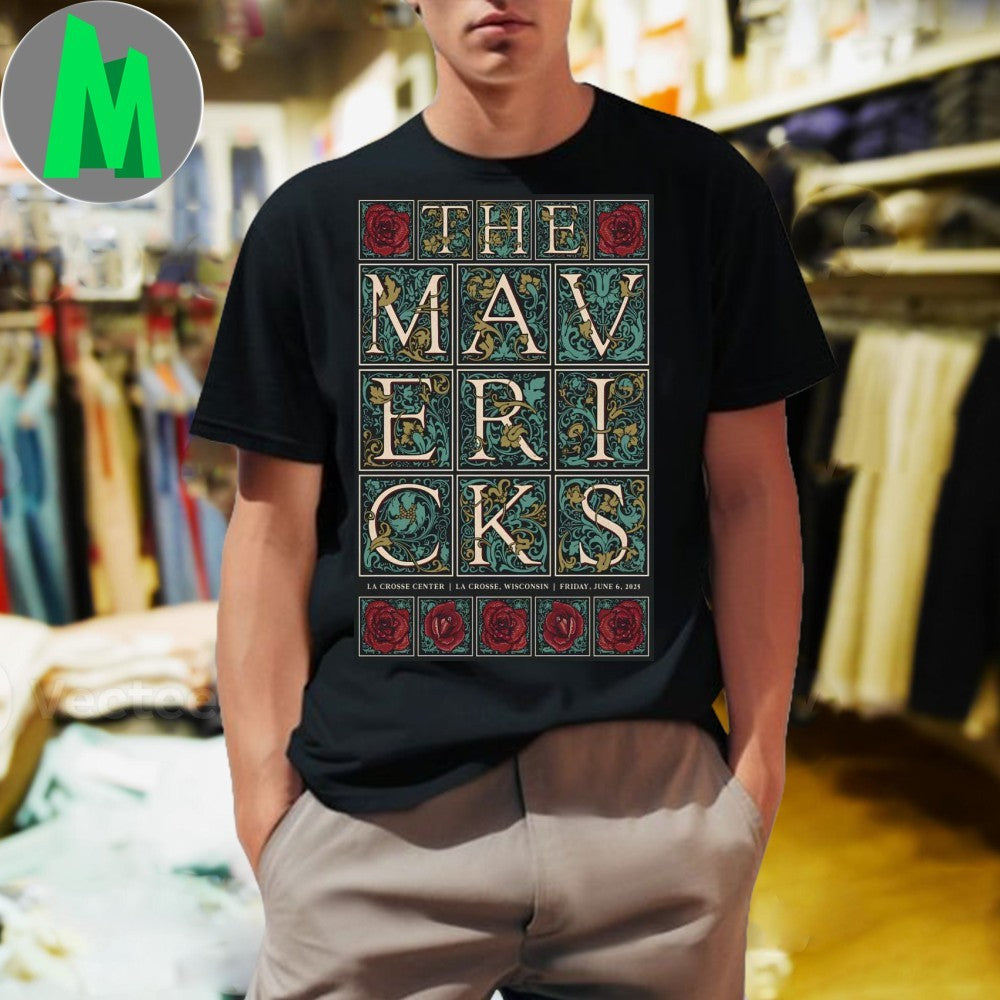Design The Mavericks 2025 Tour La Crosse Center - Adult & Kids T-Shirts, Sweatshirts & Hoodies apparel design preview 1