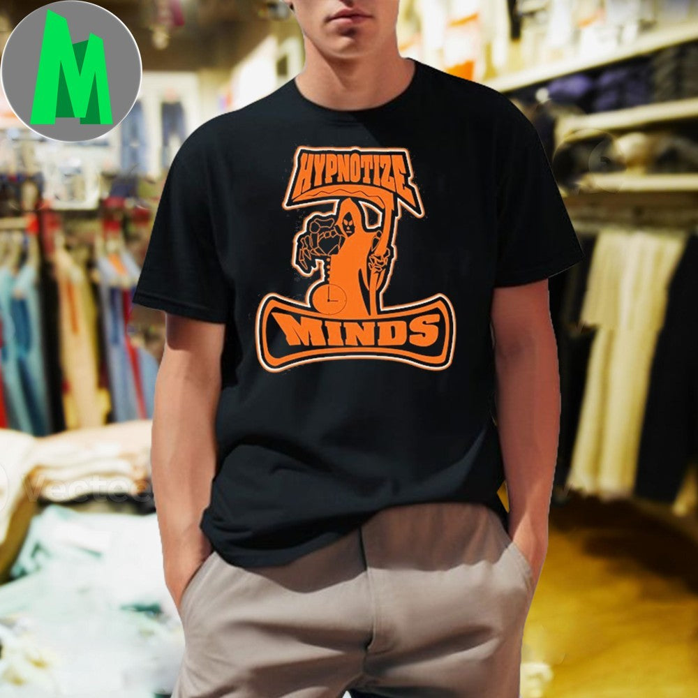 Design Three 6 Mafia Hypnotize Minds Grim Reaper - Adult & Kids T-Shirts, Sweatshirts & Hoodies apparel design preview 1