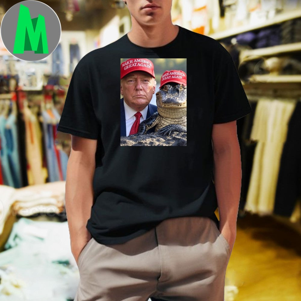 Design Trump Florida Alligator Alcatraz - Adult & Kids T-Shirts, Sweatshirts & Hoodies apparel design preview 1