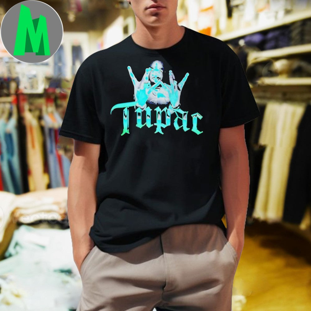 Design Tupac Shakur Westside Hand Sign Rap Hip Hop - Adult & Kids T-Shirts, Sweatshirts & Hoodies apparel design preview 1