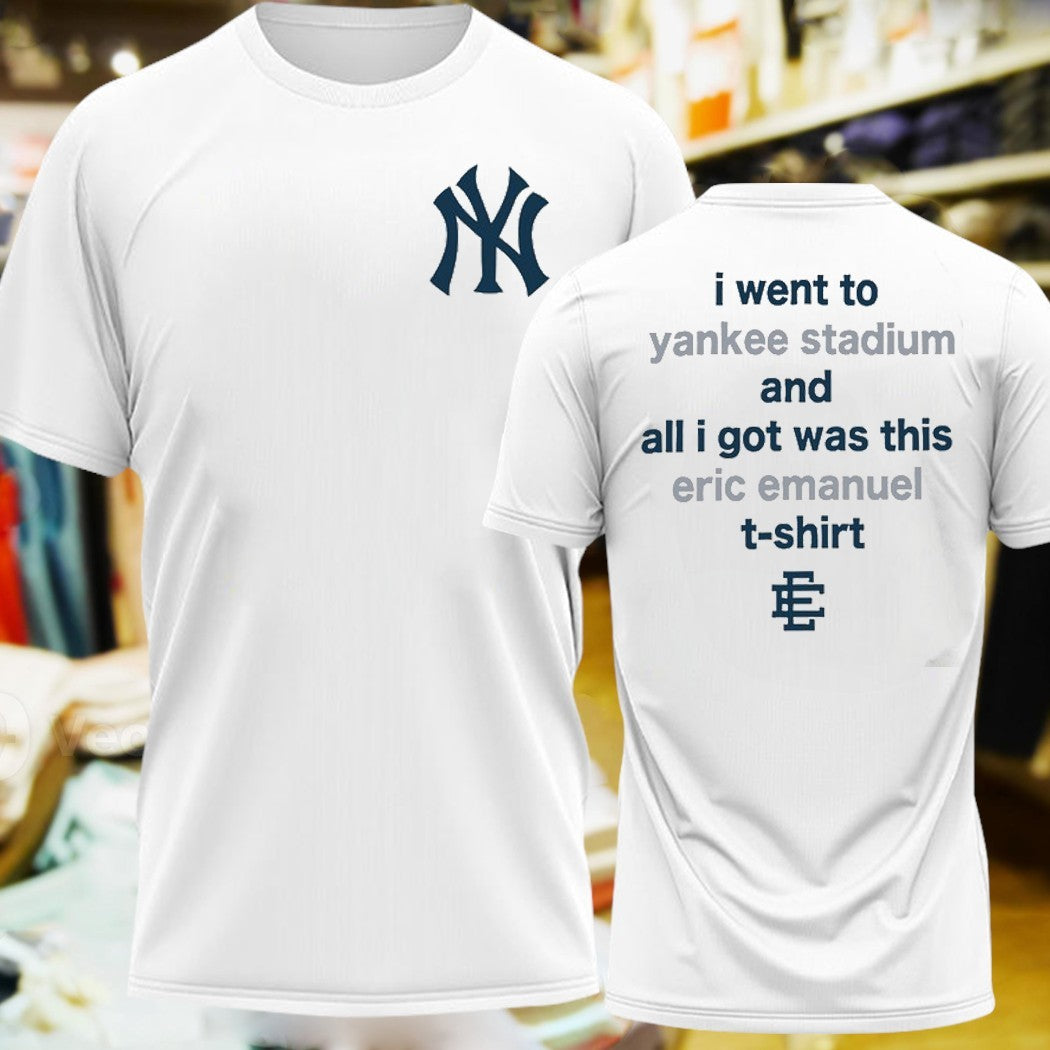 Design Yankees Eric Emanuel 2025 Two Sides - Adult & Kids T-Shirts, Sweatshirts & Hoodies apparel design preview 1