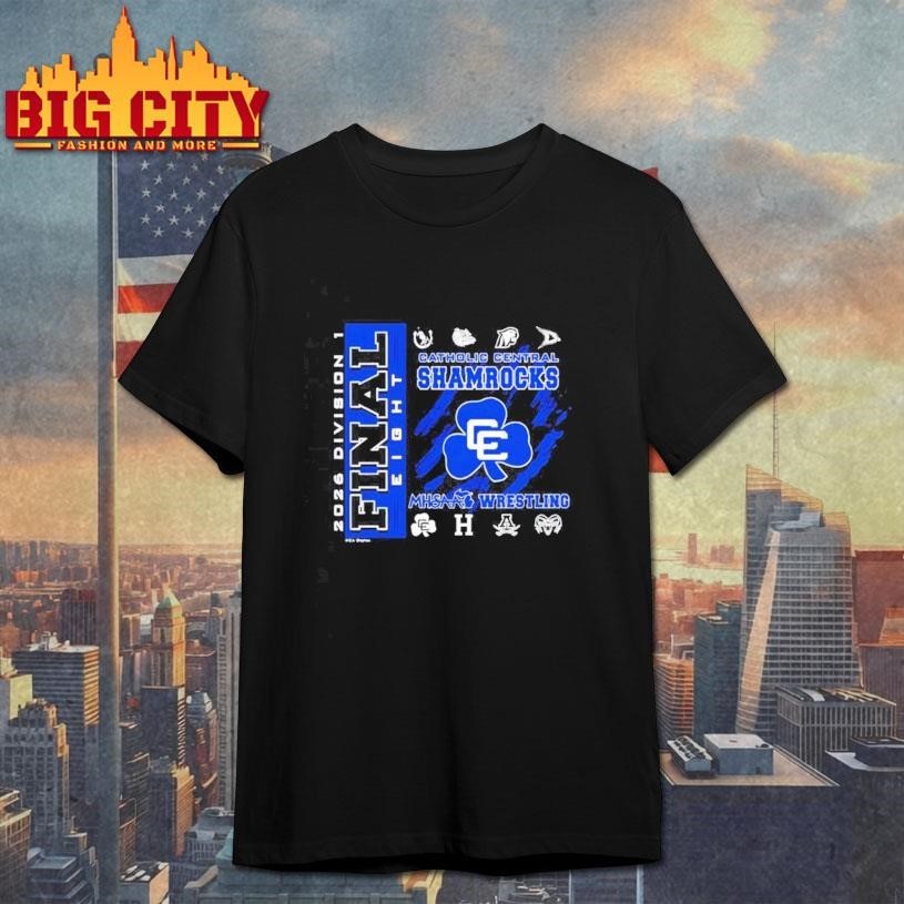 Detroit Catholic Central 2026 MHSAA Team Wrestling - Adult & Kids T-Shirts, Sweatshirts & Hoodies apparel design preview 1