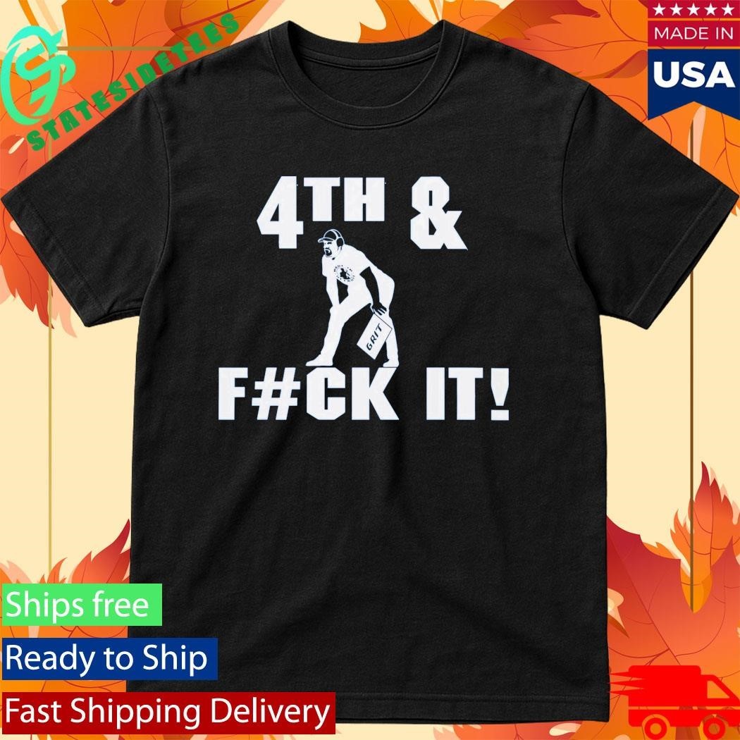 Detroit Lions 4th And Fck It Grit - Adult & Kids T-Shirts, Sweatshirts & Hoodies apparel design preview 1