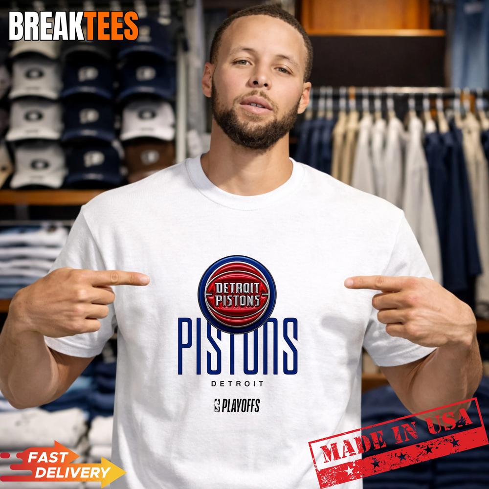 Detroit Pistons NBA Playoff 2026 logo - Adult & Kids T-Shirts, Sweatshirts & Hoodies apparel design preview 1