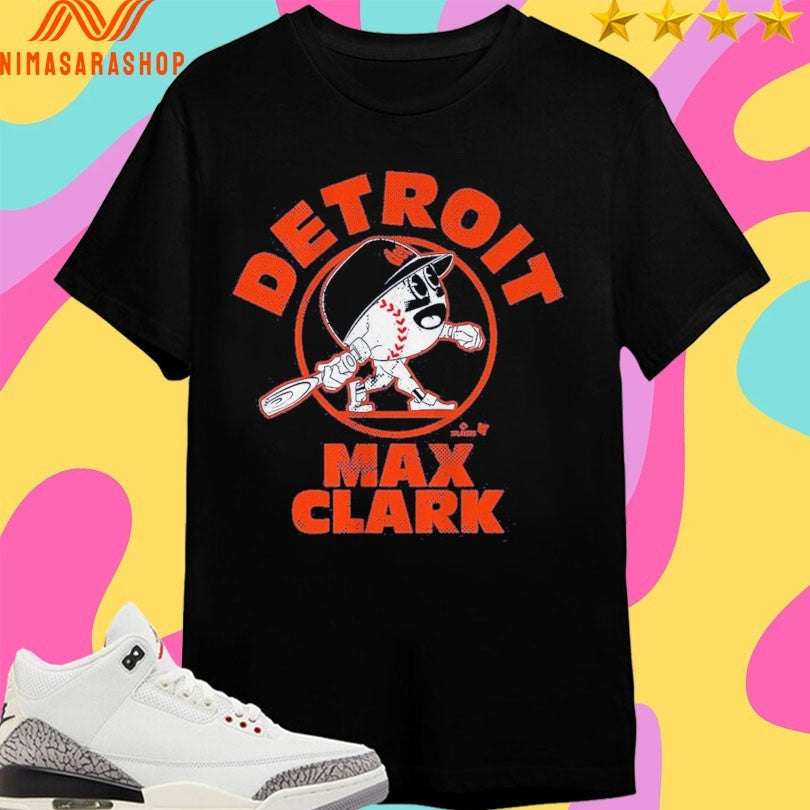 Detroit Tigers Max Clark Baseball Buddies - Adult & Kids T-Shirts, Sweatshirts & Hoodies apparel design preview 1