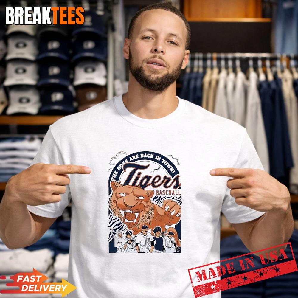 Detroit Tigers The boys are back in town - Adult & Kids T-Shirts, Sweatshirts & Hoodies apparel design preview 1