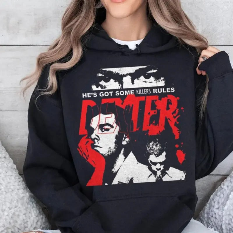 Dexter He Is Got Some Rules Morgan Rock Bootleg - Adult & Kids T-Shirts, Sweatshirts & Hoodies apparel design preview 1