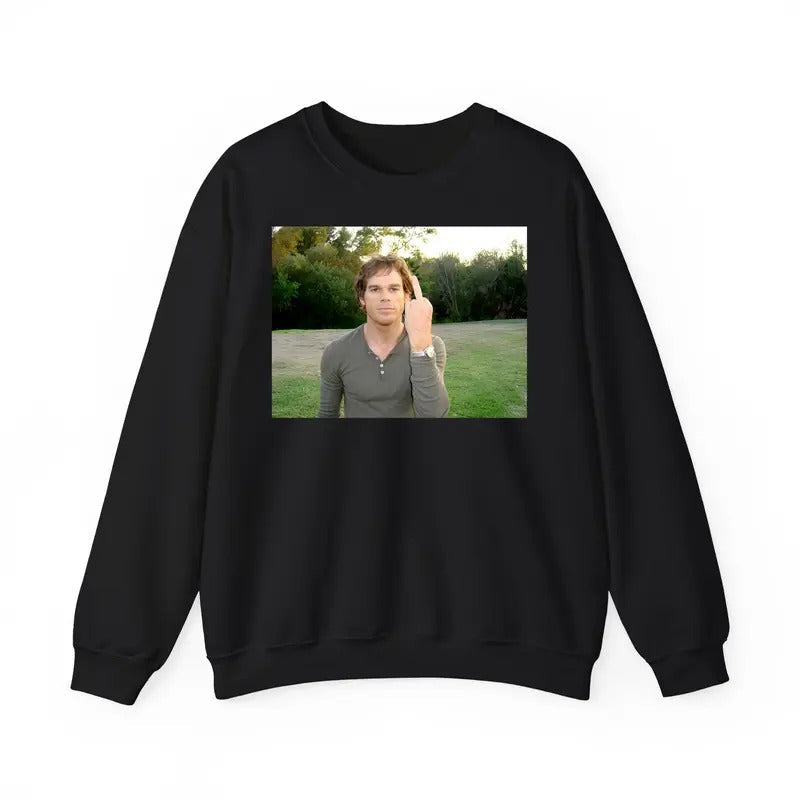 Dexter Morgan Limited Middle Finger Vintage Man Rock - Adult & Kids T-Shirts, Sweatshirts & Hoodies apparel design preview 1