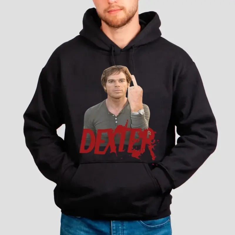 Dexter Limited Morgan Middlee Finger Vintage Rock - Adult & Kids T-Shirts, Sweatshirts & Hoodies apparel design preview 1