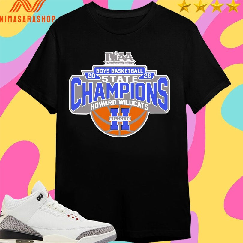 Diaa Boys Basketball 2026 State Champions Howard - Adult & Kids T-Shirts, Sweatshirts & Hoodies apparel design preview 1