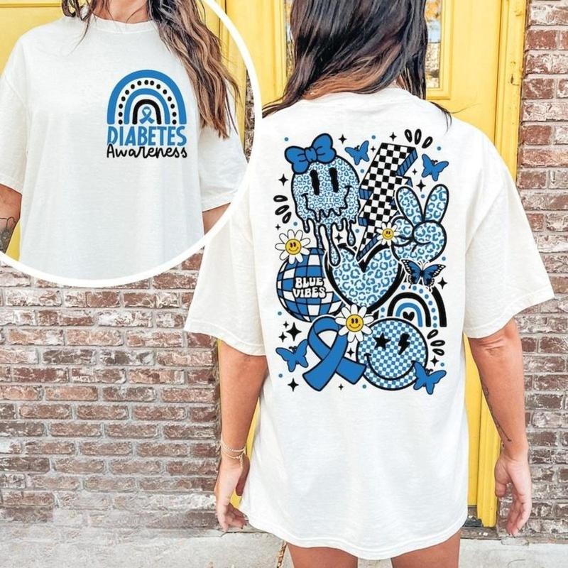 Diabetes Awareness November Blue Month - Adult & Kids T-Shirts, Sweatshirts & Hoodies apparel design preview 1