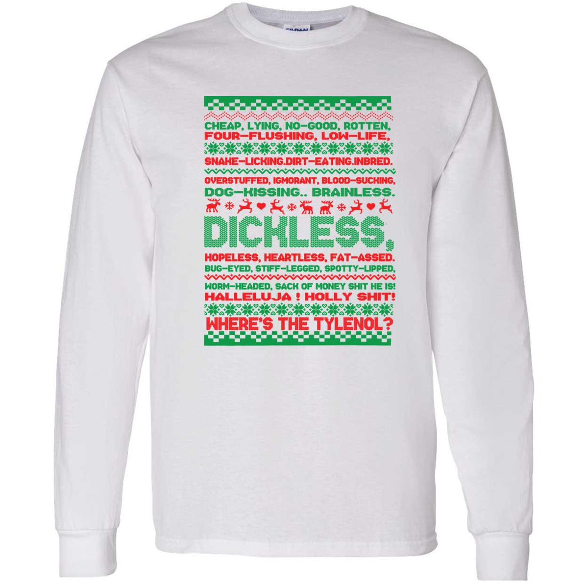 Dichless where’s the t*lenol Christmas Sweater - Holiday Gift product image 4