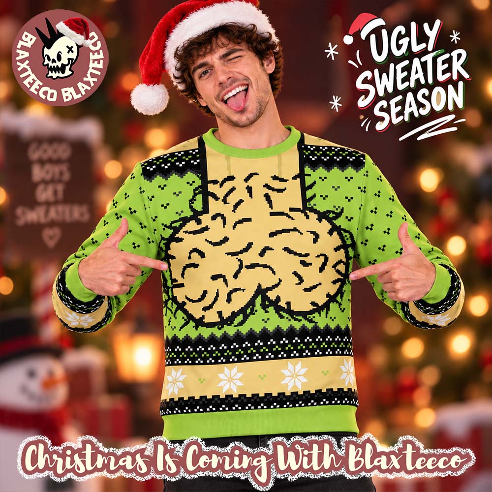 Dick Funny Dick Head Festive Ugly Christmas Sweater - Holiday Gift product image