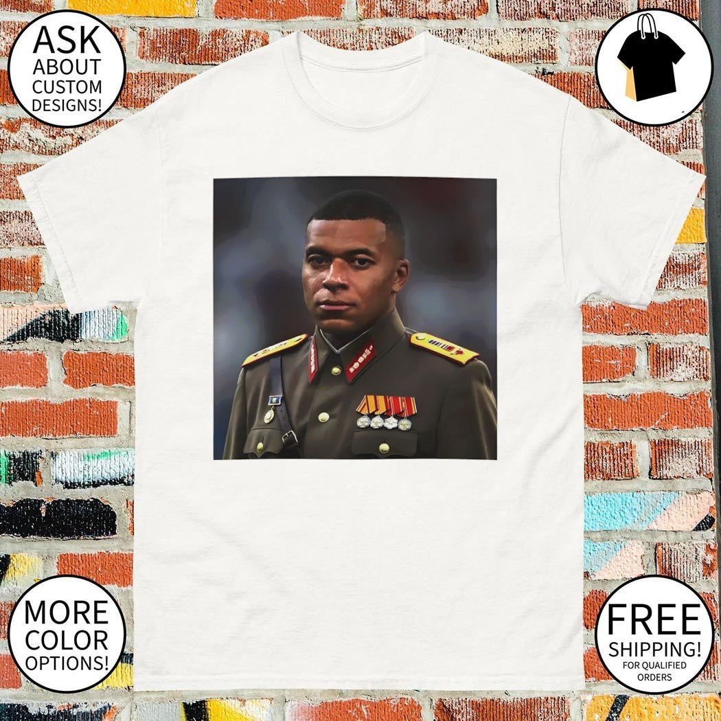 Dictator Kylian Mbappé France Football Player Ringer - Adult & Kids T-Shirts, Sweatshirts & Hoodies apparel design preview 1