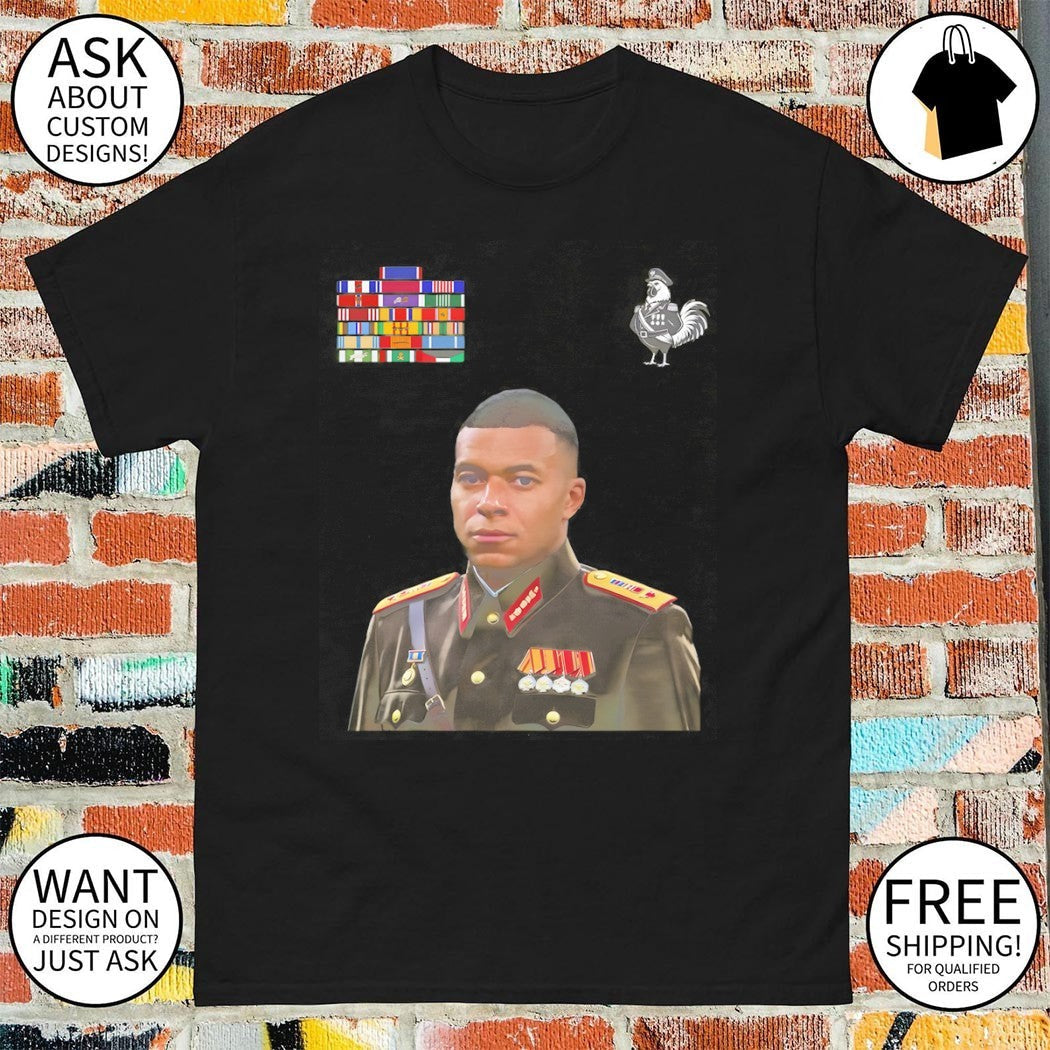 Dictator Kylian Mbappe France World Cup 2026 Military - Adult & Kids T-Shirts, Sweatshirts & Hoodies apparel design preview 1