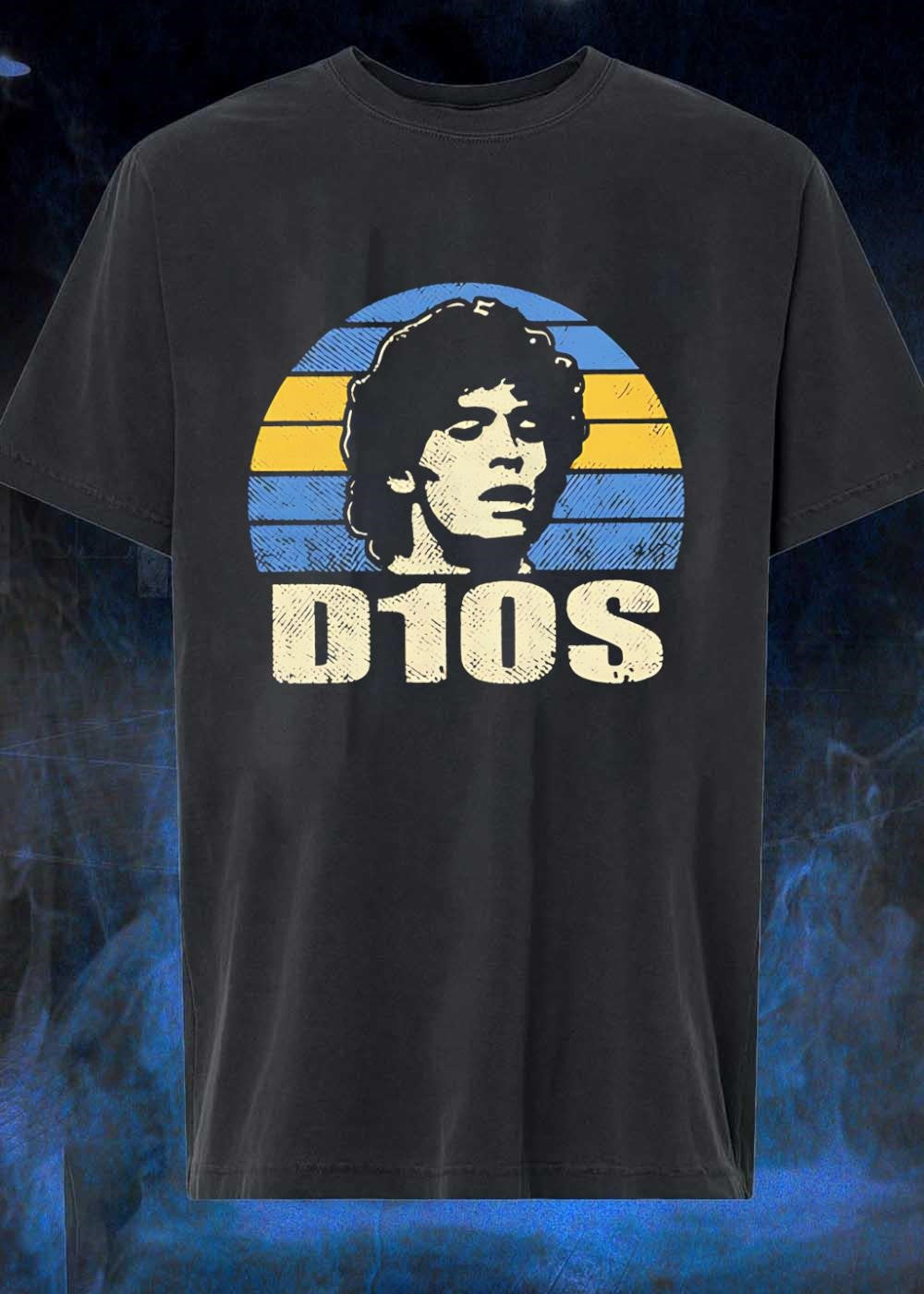 Diego Maradona D10S Tribute Soccer - Adult & Kids T-Shirts, Sweatshirts & Hoodies apparel design preview 1