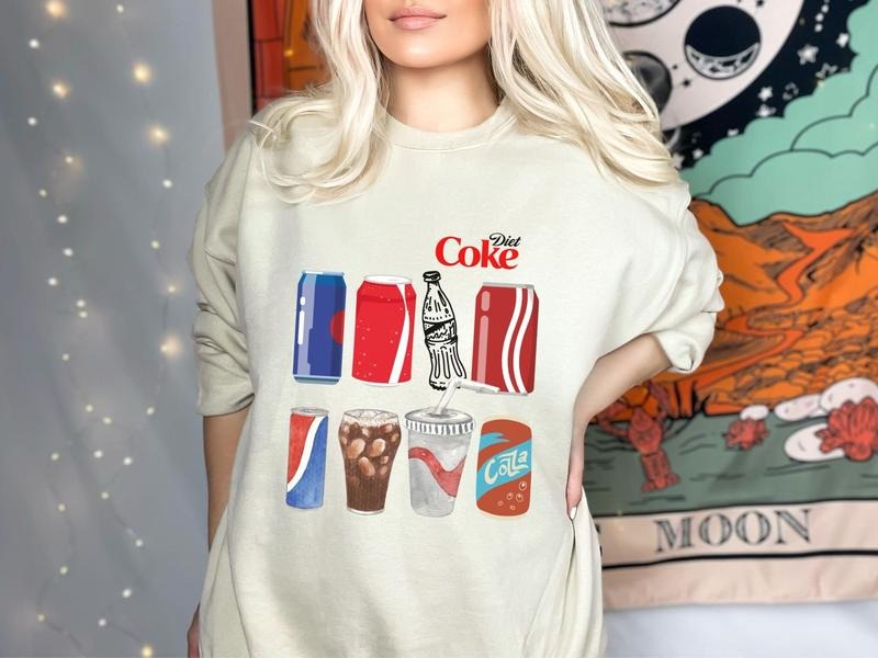 Diet Coke Bottles Soda - Adult & Kids T-Shirts, Sweatshirts & Hoodies apparel design preview 1