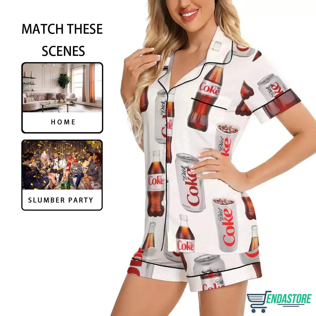 Diet Coke Drinking Pajama Set 3D Sweater - Gift Idea product image 4