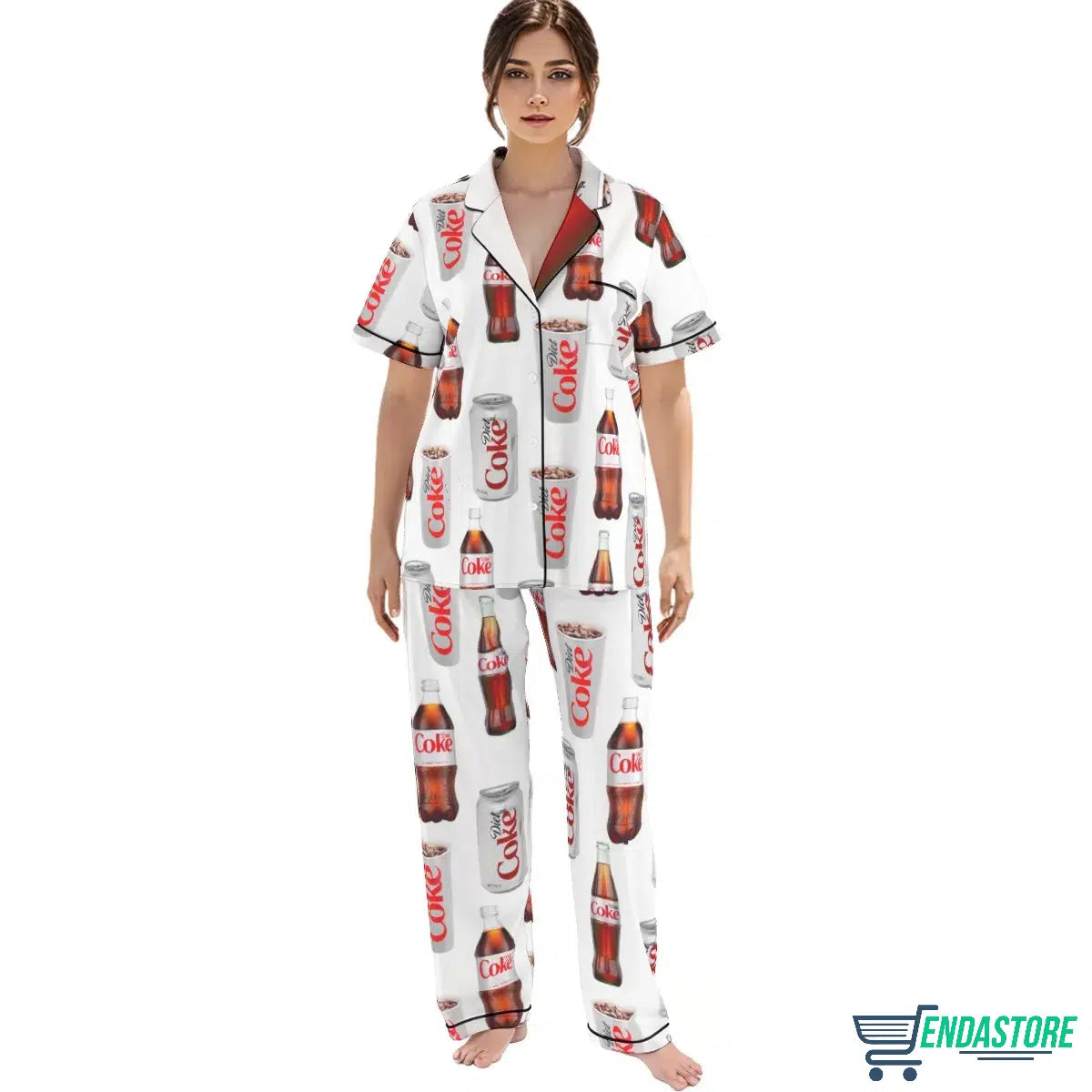 Diet Coke Drinking Pajama Set Long 3D Sweater - Gift Idea product image 2