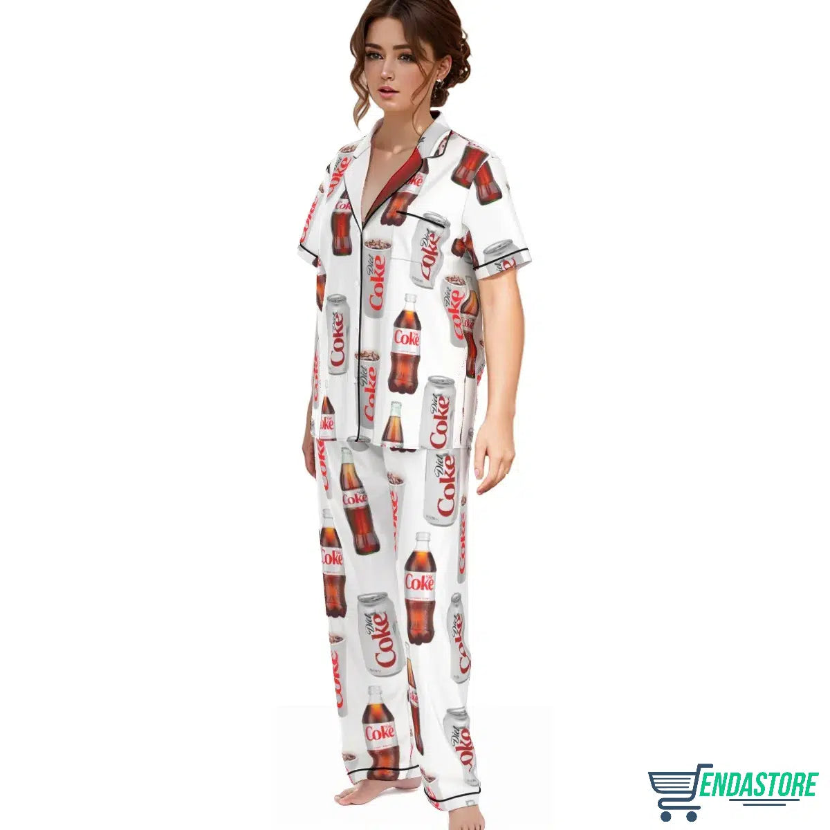 Diet Coke Drinking Pajama Set Long 3D Sweater - Gift Idea product image 3