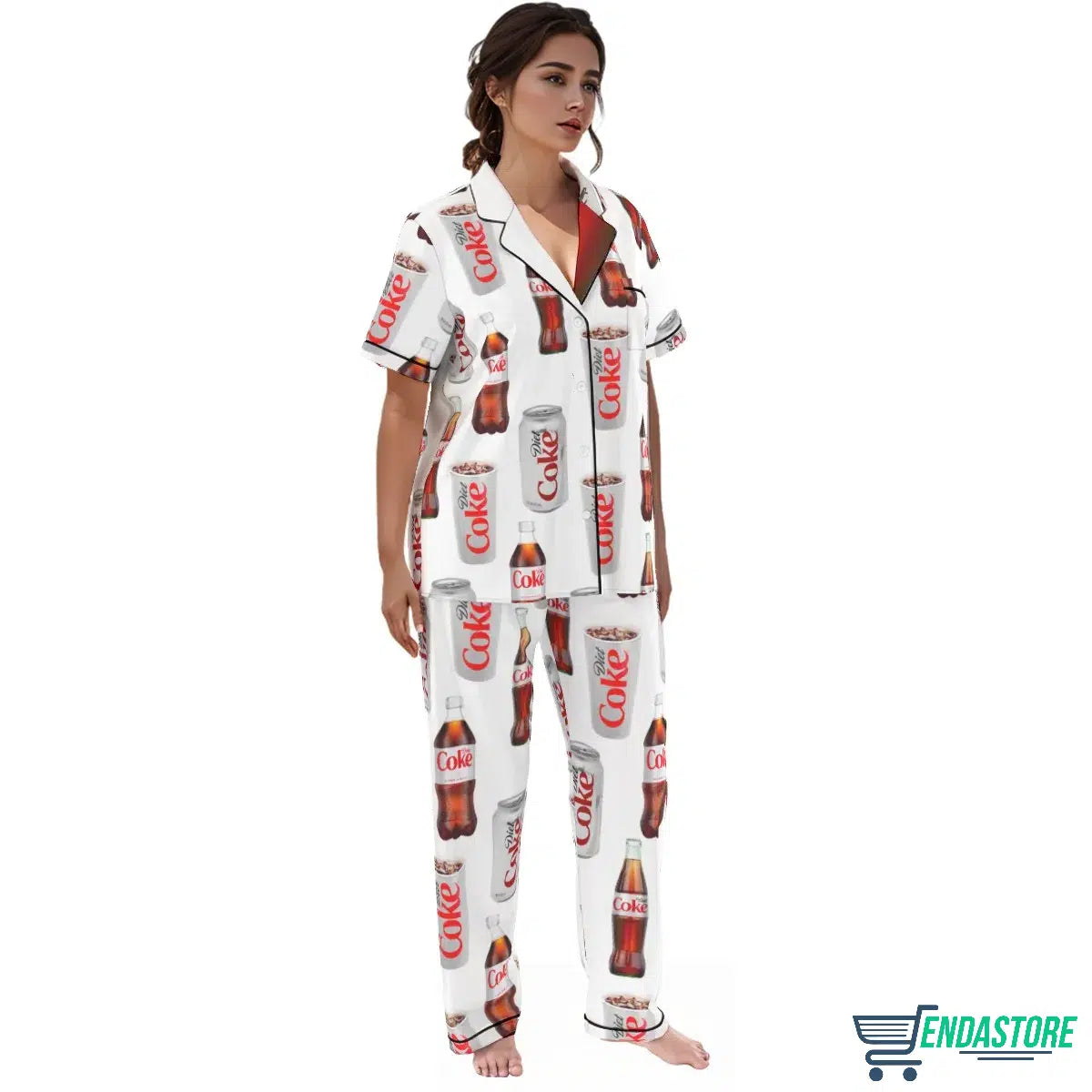 Diet Coke Drinking Pajama Set Long 3D Sweater - Gift Idea product image 4