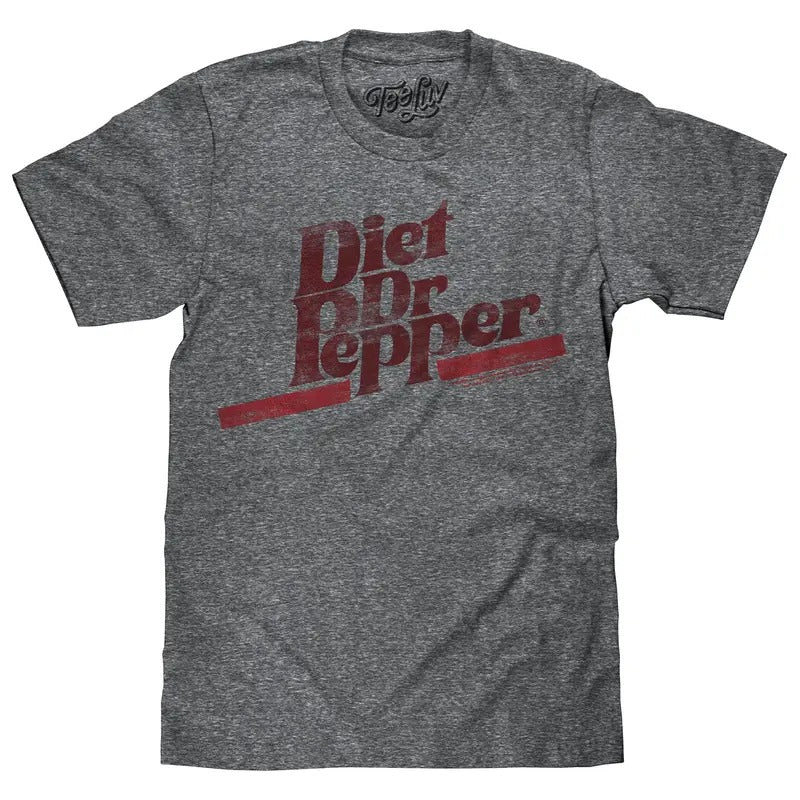 Diet Dr Pepper Gray - Adult & Kids T-Shirts, Sweatshirts & Hoodies apparel design preview 1