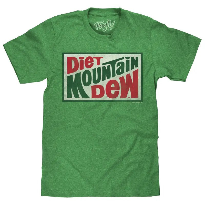 Diet Mountain Dew Kelly Green - Adult & Kids T-Shirts, Sweatshirts & Hoodies apparel design preview 1
