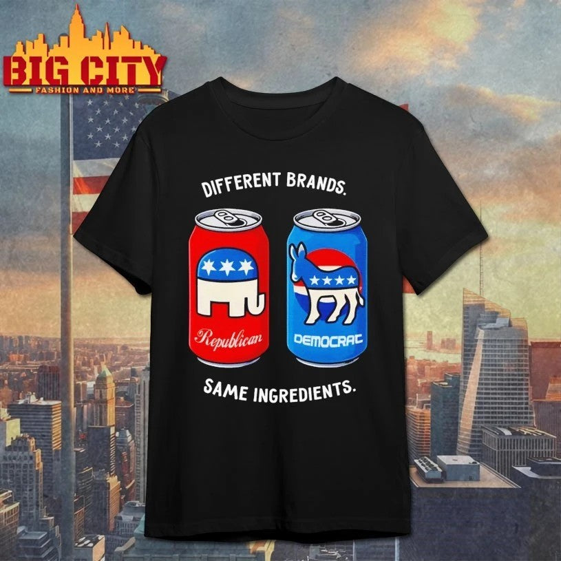 Different Brands Same Ingredients Bipartisan Unity - Adult & Kids T-Shirts, Sweatshirts & Hoodies apparel design preview 1