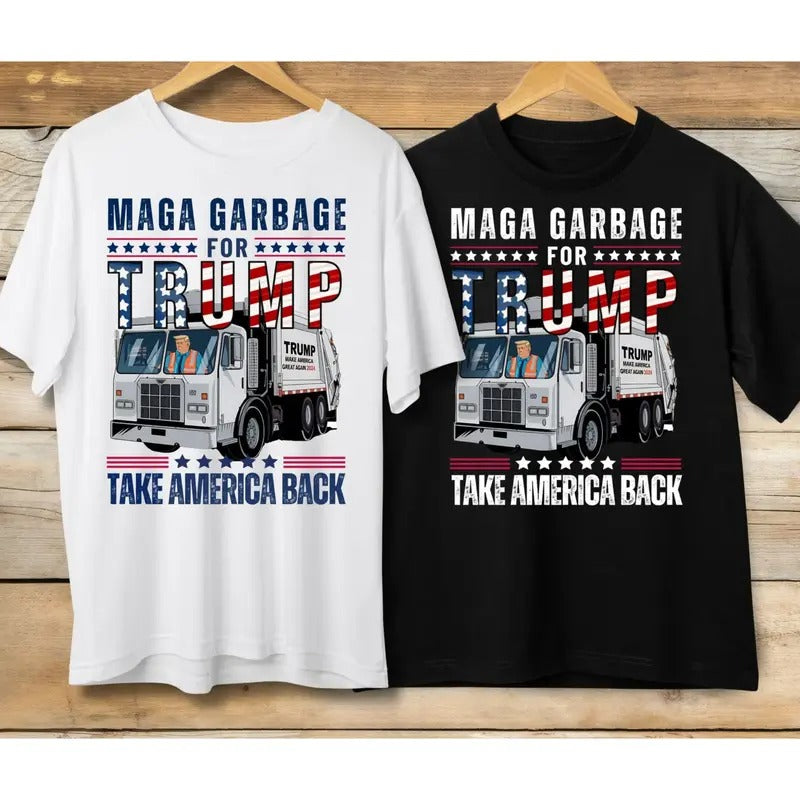 Digital MAGA Garbage Trummp Man Trash Truck Take - Adult & Kids T-Shirts, Sweatshirts & Hoodies apparel design preview 1