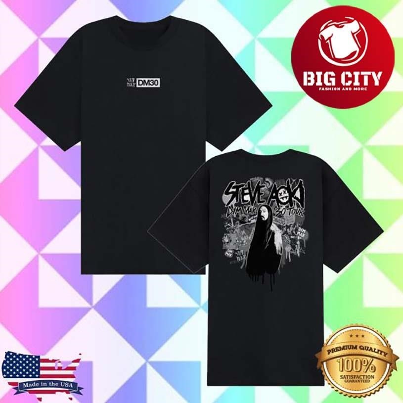 Dim Mak Steve Aoki Dm30 Tour Two Sided - Adult & Kids T-Shirts, Sweatshirts & Hoodies apparel design preview 1