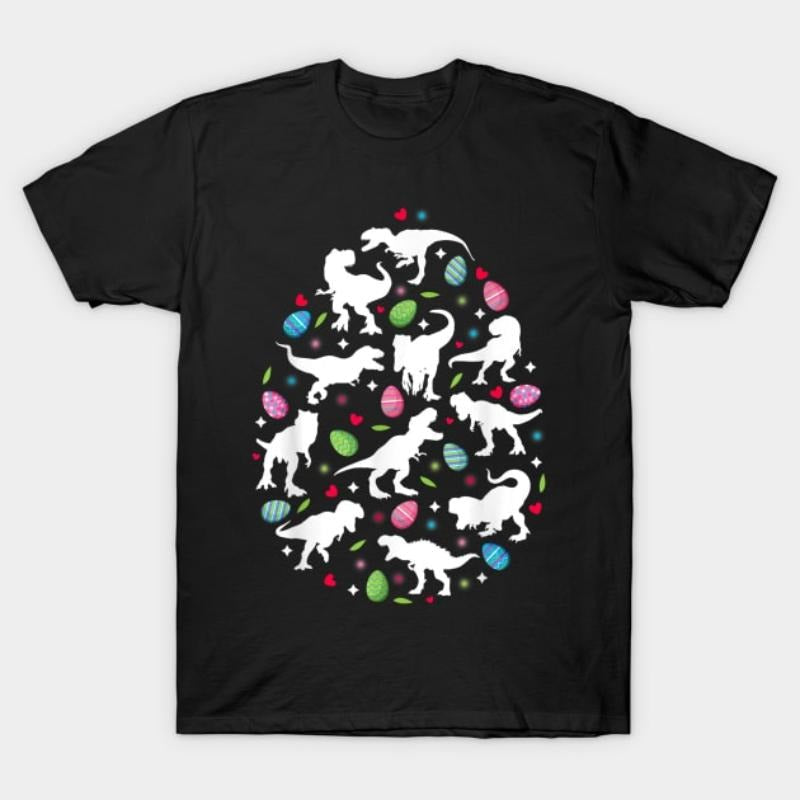 Dinosaur Easter Egg Prehistoric Fun Colorful - Adult & Kids T-Shirts, Sweatshirts & Hoodies apparel design preview 1