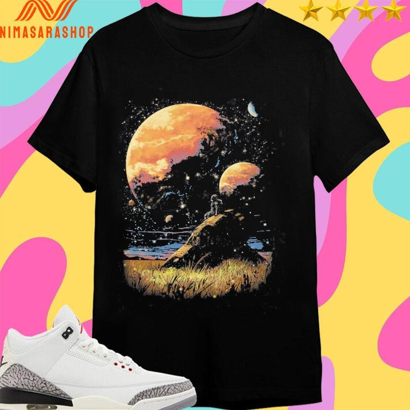 Distant Wanderer Moon - Adult & Kids T-Shirts, Sweatshirts & Hoodies apparel design preview 1