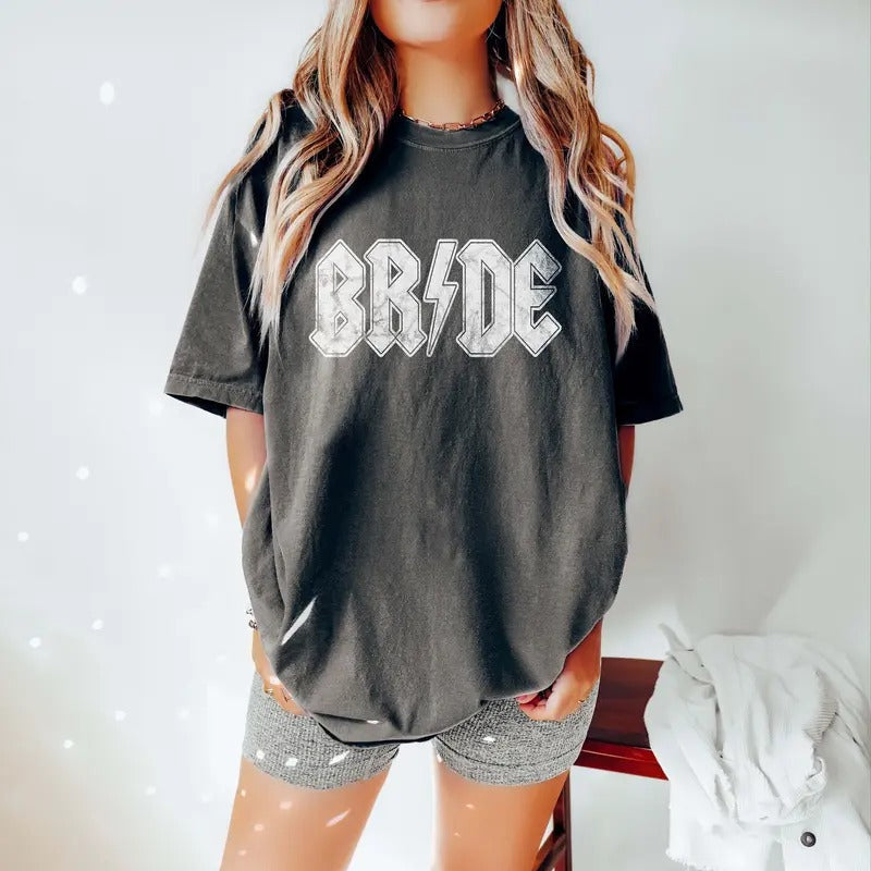 Distressed Bride Edgy Rock Cool Casual Party Short - Adult & Kids T-Shirts, Sweatshirts & Hoodies apparel design preview 1