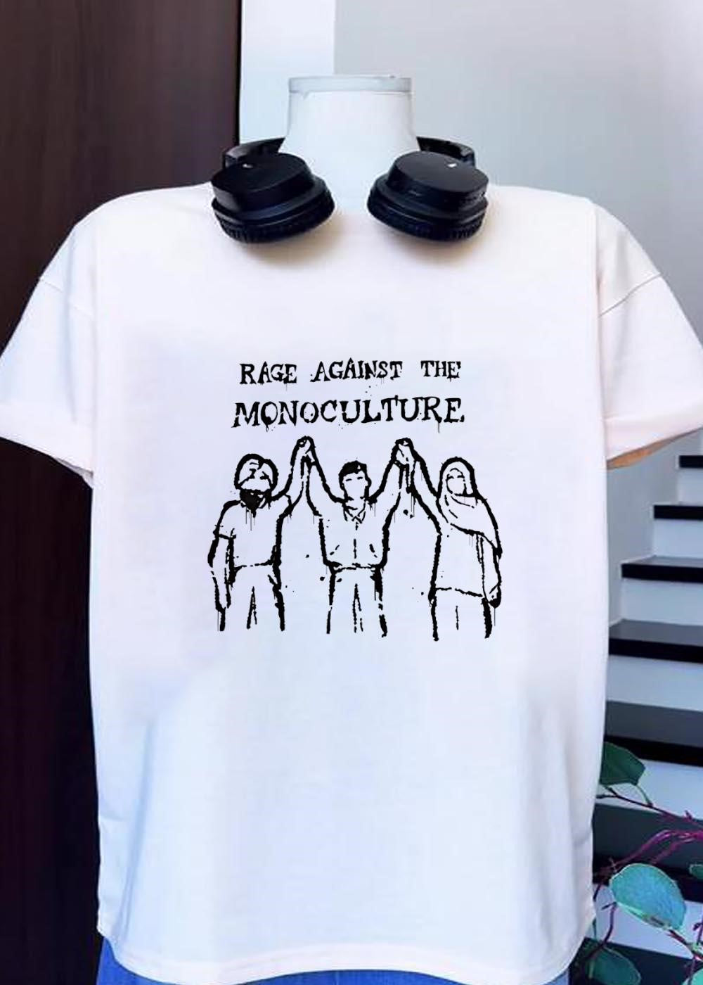 Diverse Individuals Raising Hands Rage Against the - Adult & Kids T-Shirts, Sweatshirts & Hoodies apparel design preview 1