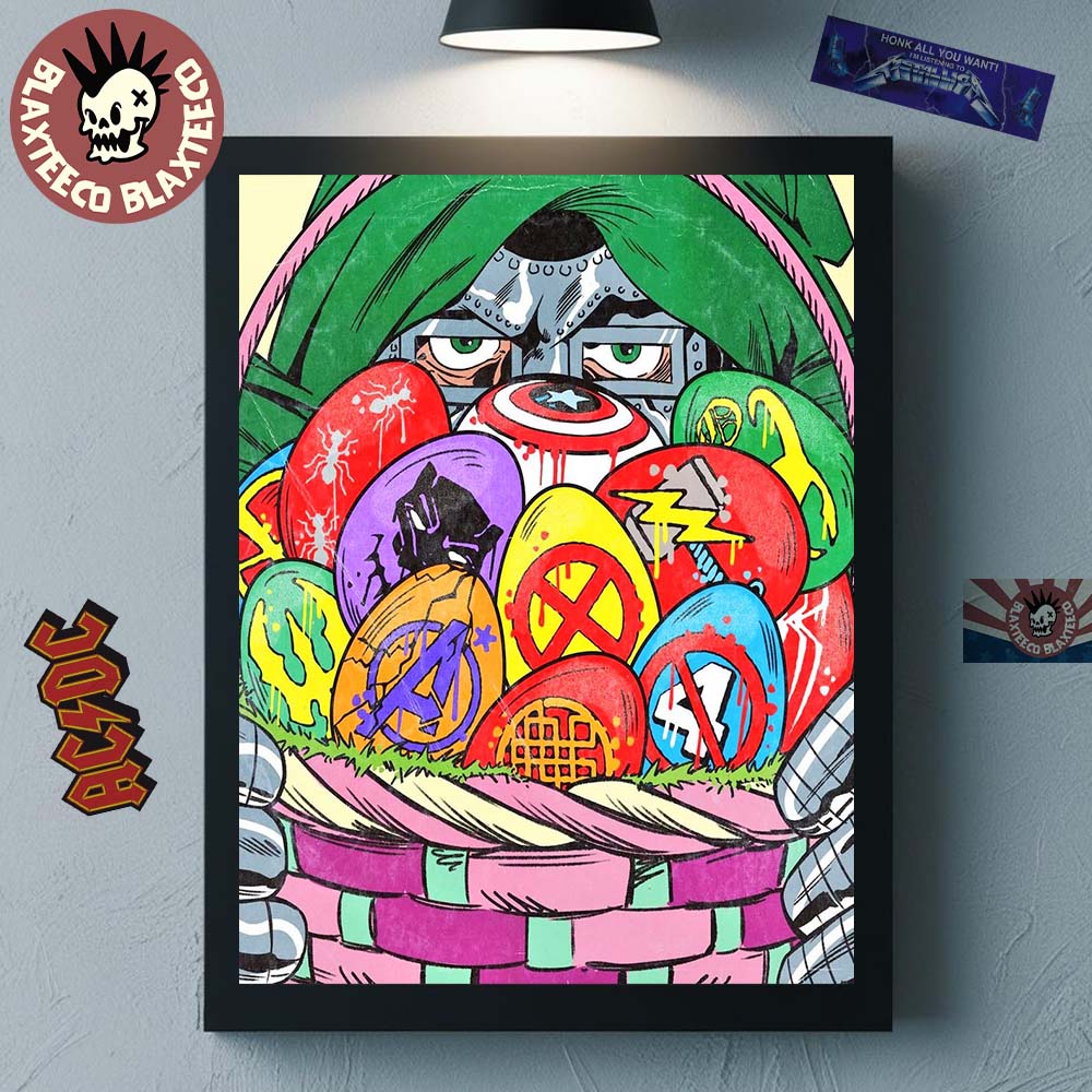 Doctor Doom Robert Downey Jr Easter Eggs Artwork - Adult & Kids T-Shirts, Sweatshirts & Hoodies apparel design preview 1