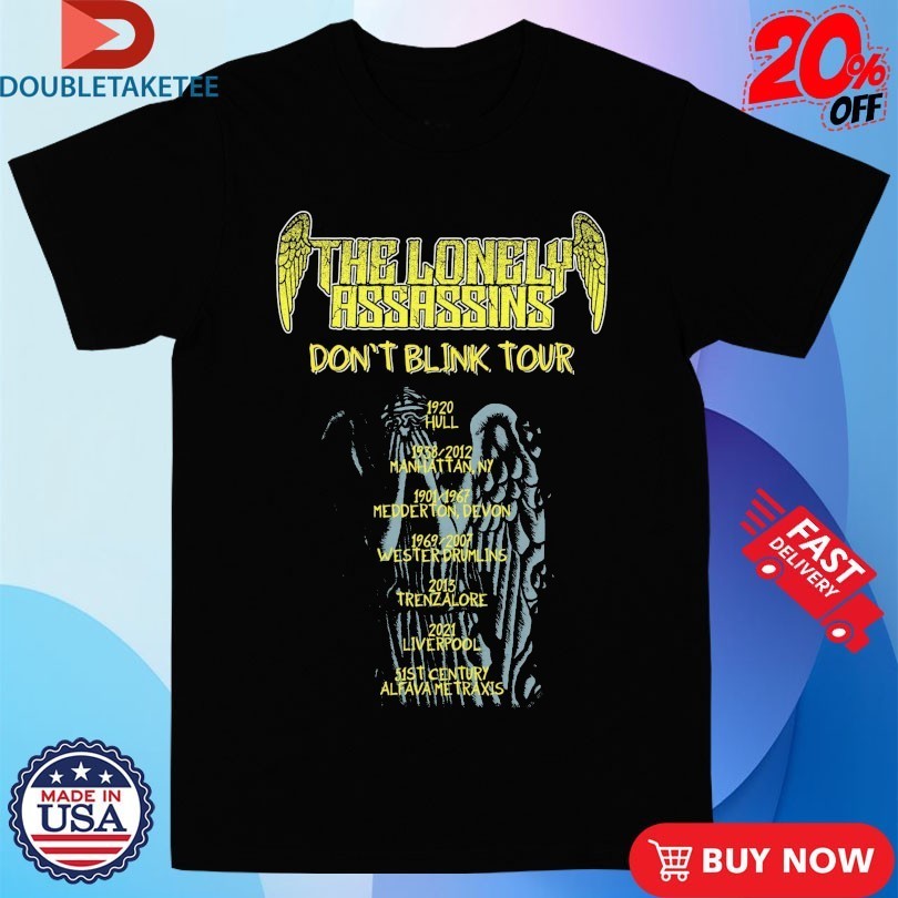 Doctor Who The Lonely Assassins Don't Blink Tour - Adult & Kids T-Shirts, Sweatshirts & Hoodies apparel design preview 1