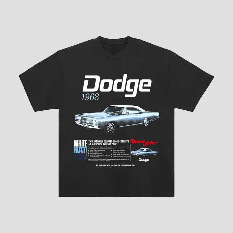 Dodge Charger 1968 Classic Muscle Car Legend Menswear - Adult & Kids T-Shirts, Sweatshirts & Hoodies apparel design preview 1