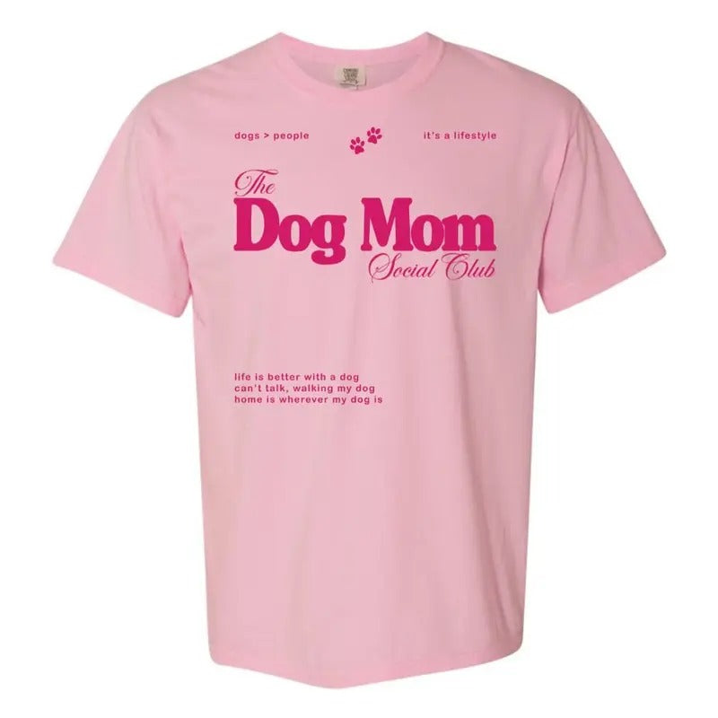 'Dog Mom Social Club' - Adult & Kids T-Shirts, Sweatshirts & Hoodies apparel design preview 1