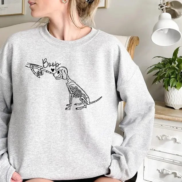 Dog Skeleton Funny Lover Mom 2024 Happy Halloween - Adult & Kids T-Shirts, Sweatshirts & Hoodies apparel design preview 1