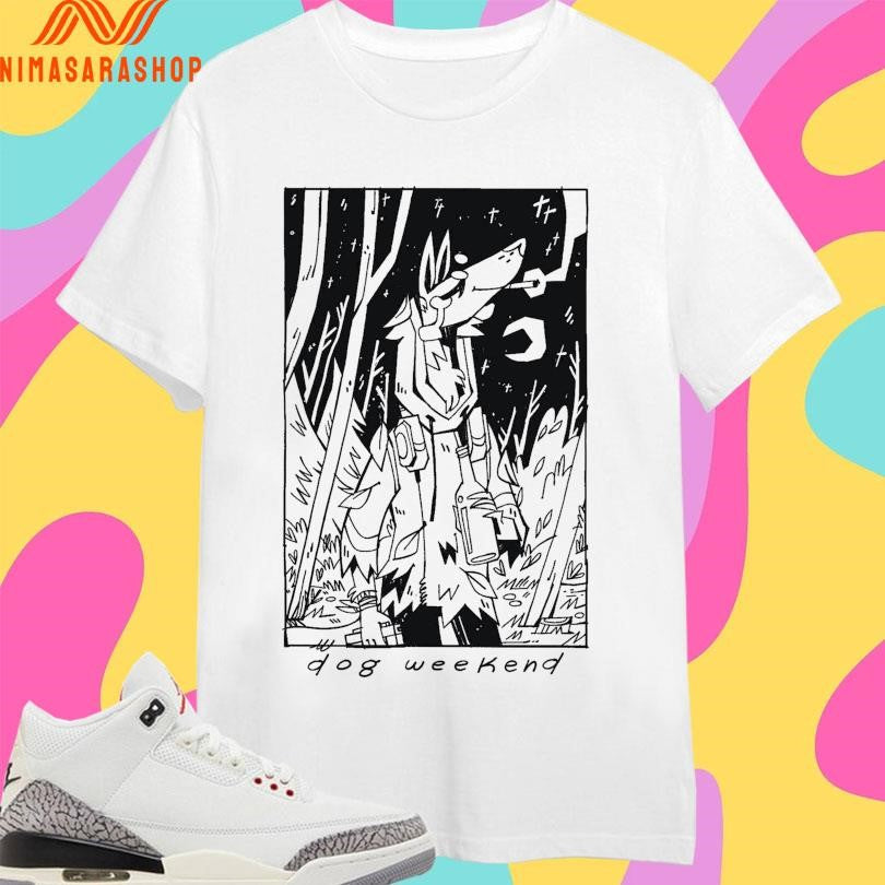 Dog Weekend Smoking - Adult & Kids T-Shirts, Sweatshirts & Hoodies apparel design preview 1