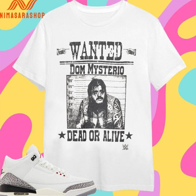 Dominik Mysterio Wanted Dom Dead Or Alive - Adult & Kids T-Shirts, Sweatshirts & Hoodies apparel design preview 1