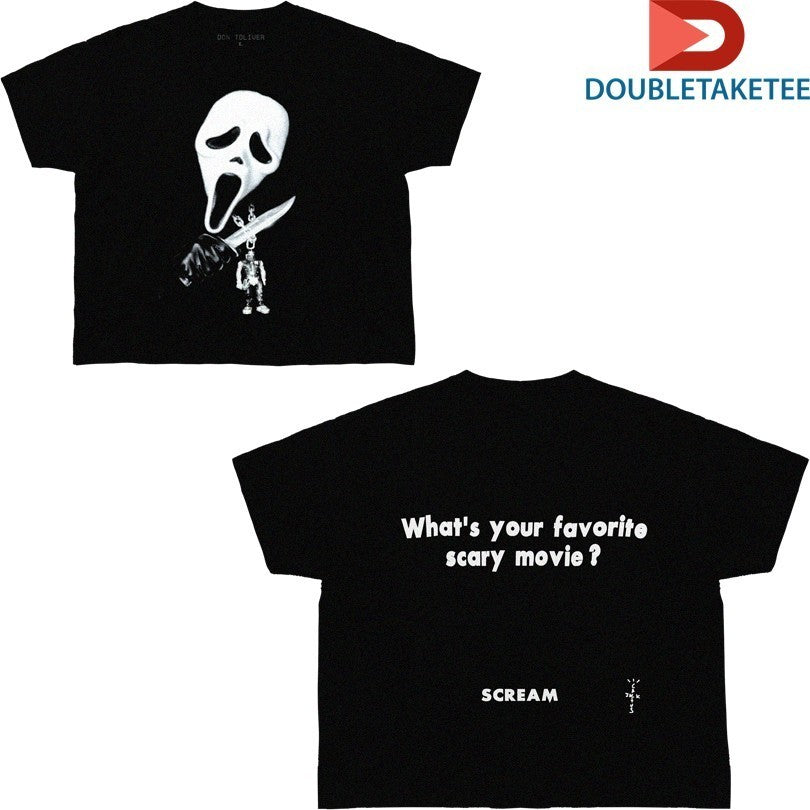 Don Toliver x Scream Cactus Jack Favorite Scary Movie - Adult & Kids T-Shirts, Sweatshirts & Hoodies apparel design preview 1