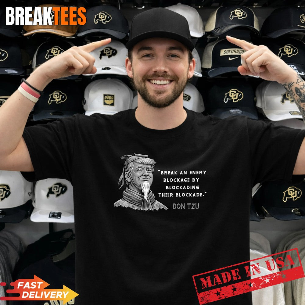 Don Tzu The Art of Blockade Funny Trump Parody - Adult & Kids T-Shirts, Sweatshirts & Hoodies apparel design preview 1