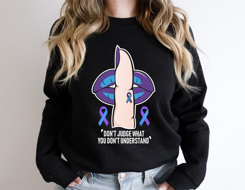 Don'T Judge What You Understand Rheumatoid Arthritis - Adult & Kids T-Shirts, Sweatshirts & Hoodies apparel design preview 1